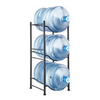 VEVOR 3 Tiers Water Jug Holder, 5 Gallon Water Bottle Holder, Single Row Water Bottle Rack for 3 Bottles, Heavy Duty Water Jug Rack