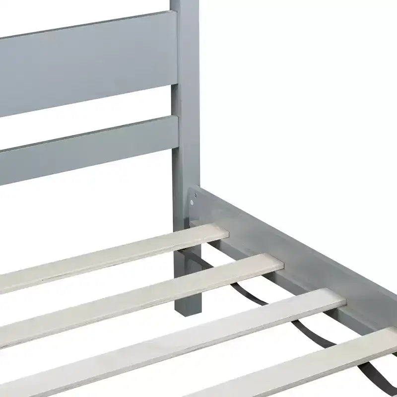 Lit de rangement Whisen pour une personne avec tête de lit – Cadre en bois d'hévéa massif, design peu encombrant et rangement sous le lit