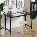 Tabouret pliant portable Basicwise de 45,7 cm avec poignée, chaise compacte avec pieds antidérapants et pieds en métal pour une utilisation intérieure et extérieure