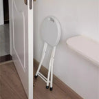 Tabouret pliant portable Basicwise de 45,7 cm avec poignée, chaise compacte avec pieds antidérapants et pieds en métal pour une utilisation intérieure et extérieure
