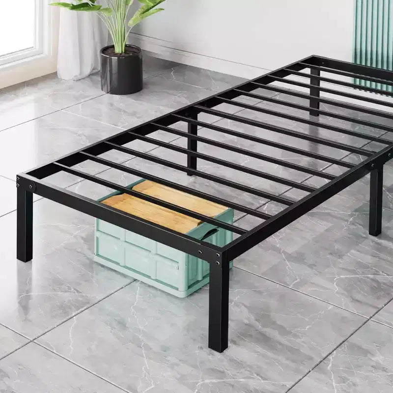 MAYEERTY No-Spring Wooden Bed Frame, Minimalist Design with Easy Assembly & Ample Underbed Storage Space