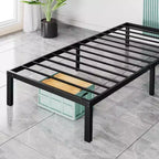 MAYEERTY No-Spring Wooden Bed Frame, Minimalist Design with Easy Assembly & Ample Underbed Storage Space