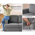 AMERLIFE Canapé moderne déhoussable – Canapé confortable pour salon