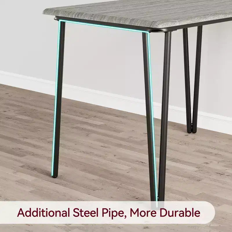 Table et chaises de cuisine pour 2 personnes, ensemble de table à manger petite et carrée avec 2 chaises rembourrées