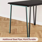 Table et chaises de cuisine pour 2 personnes, ensemble de table à manger petite et carrée avec 2 chaises rembourrées