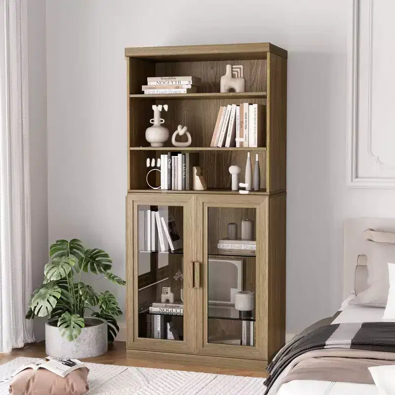 Meuble d'appoint en bois PexFix avec étagères réglables