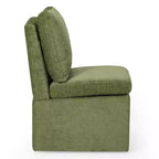 Chaises de salle à manger sans accoudoirs WestinTrends Soho Modern rembourrées en chenille avec roulettes