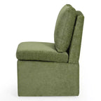 Chaises de salle à manger sans accoudoirs WestinTrends Soho Modern rembourrées en chenille avec roulettes