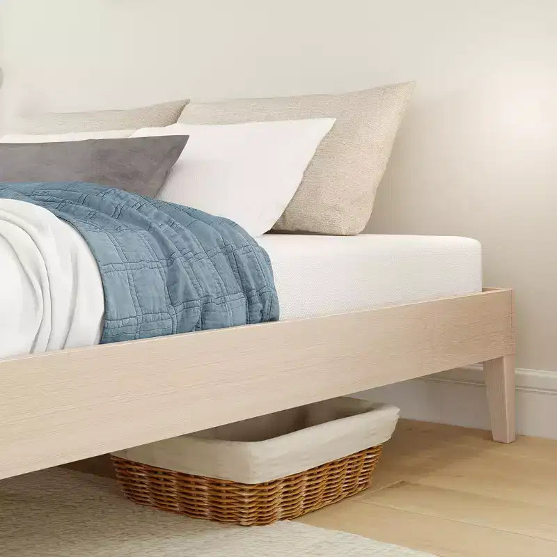 Cadre de lit Now Furniture King, lit plateforme en bois