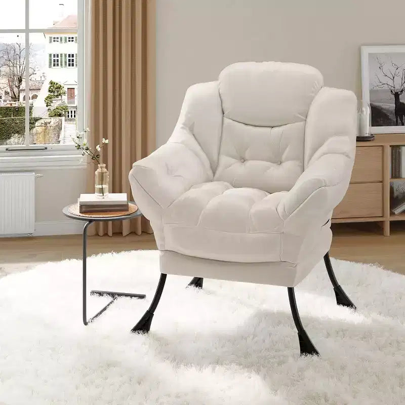 Fauteuil inclinable avec Ottomane, Fauteuil Inclinable Confortable et Moderne avec Poche Latérale, Repose-pieds Pliant