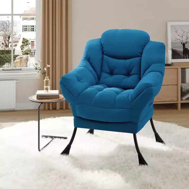Fauteuil inclinable avec Ottomane, Fauteuil Inclinable Confortable et Moderne avec Poche Latérale, Repose-pieds Pliant