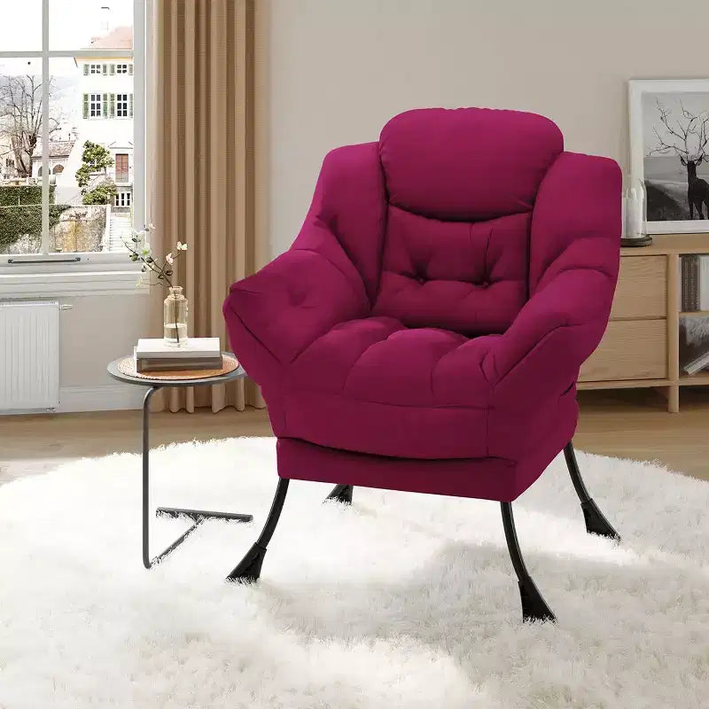 Fauteuil inclinable avec Ottomane, Fauteuil Inclinable Confortable et Moderne avec Poche Latérale, Repose-pieds Pliant