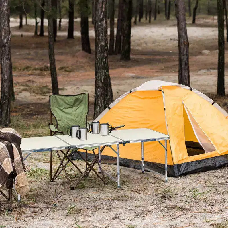 Table de camping pliante d'extérieur rectangulaire Karl Home de 1,8 m