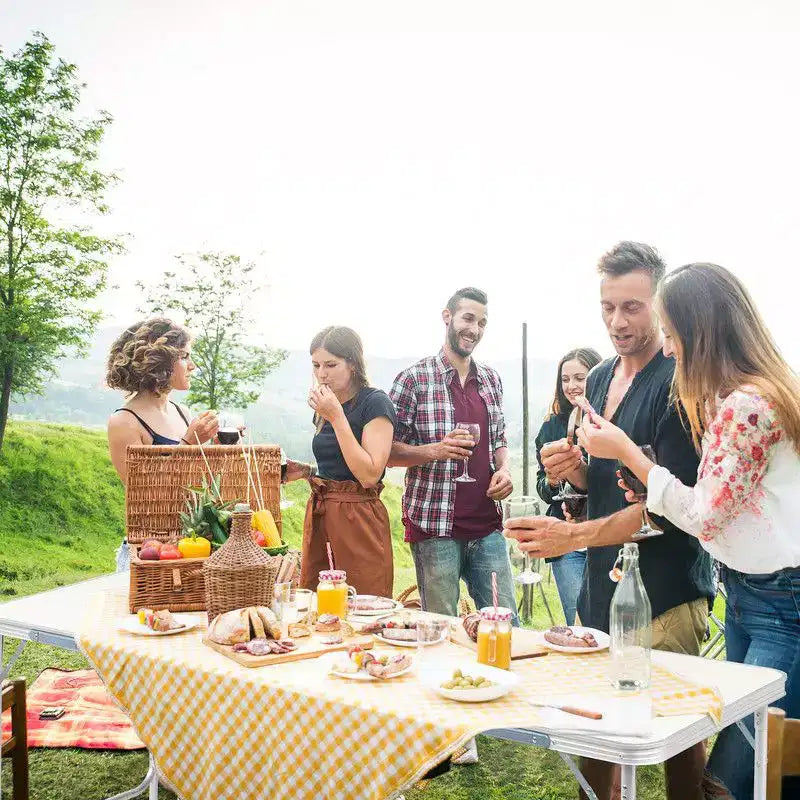 Table de camping pliante d'extérieur rectangulaire Karl Home de 1,8 m