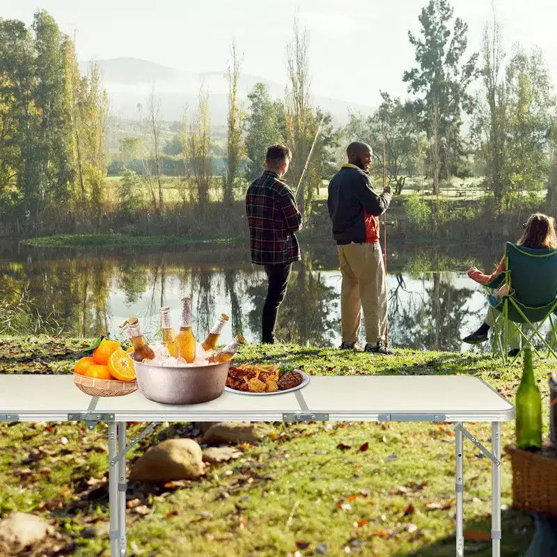 Table de camping pliante d'extérieur rectangulaire Karl Home de 1,8 m