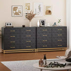 Commode à 8 tiroirs pour chambre et placard, chiffonnier moderne de 92 cm de haut avec glissières à fermeture douce et kit anti-basculement, organisateur peu encombrant