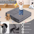 Canapé de jeu pour enfants, canapé modulaire 3 pièces pour salle de jeux et chambre à coucher, canapé de jeu convertible en mousse pour enfants avec housse amovible