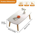 Foldable Coffee Table, 80x50cm, Collapsible Coffee Table, Wooden Foldable Desks for Small Spaces, Ideal Fit In Study, Home, Office, Bedroom, Tea Room