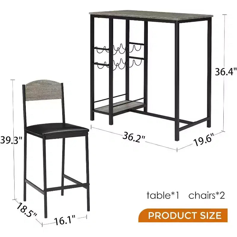 Lot de tabourets de bar, tabourets de bar rembourrés avec pieds en métal, repose-pieds et dossier, assise en PU, chaises hauteur cuisine