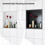 Niche de douche en acier inoxydable, organiseur mural de salle de bain encastré 304 pour douche