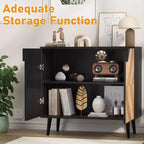 Meuble de Rangement en Bois, Buffet Autonome avec Rangement, Meubles d'Appoint pour Salon, Salle à Manger,