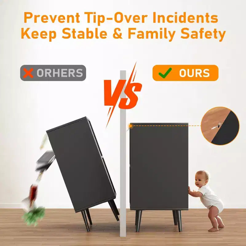 Meuble de Rangement en Bois, Buffet Autonome avec Rangement, Meubles d'Appoint pour Salon, Salle à Manger,
