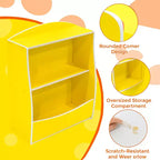 Organisateur de rangement, bibliothèque enfant en bois à 2 niveaux, étagère multi-casier, armoire de rangement pour chambre d'enfant, maternelle, école