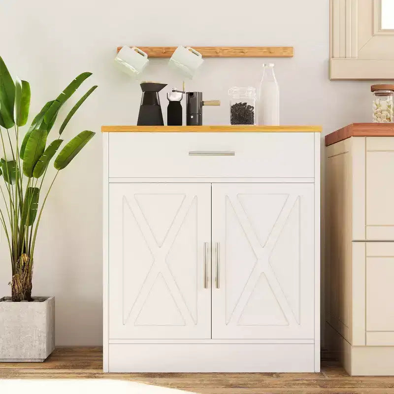 Meuble de rangement de cuisine Celebalcony avec portes, étagères et tiroirs, buffet de bar à café pour salle à manger, salon