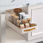 Organisateur coulissant de meuble sous évier, étagères coulissantes en acier inoxydable, égouttoir, tiroirs coulissants pour armoires de cuisine, salle de bain et cellier