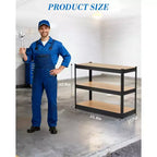 Étagères de rangement pour garage, étagères modulables, capacité de 900 kg, racks de rangement métalliques pour entrepôt, cellier, sous-sol