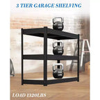 Étagères de rangement pour garage, étagères modulables, capacité de 900 kg, racks de rangement métalliques pour entrepôt, cellier, sous-sol