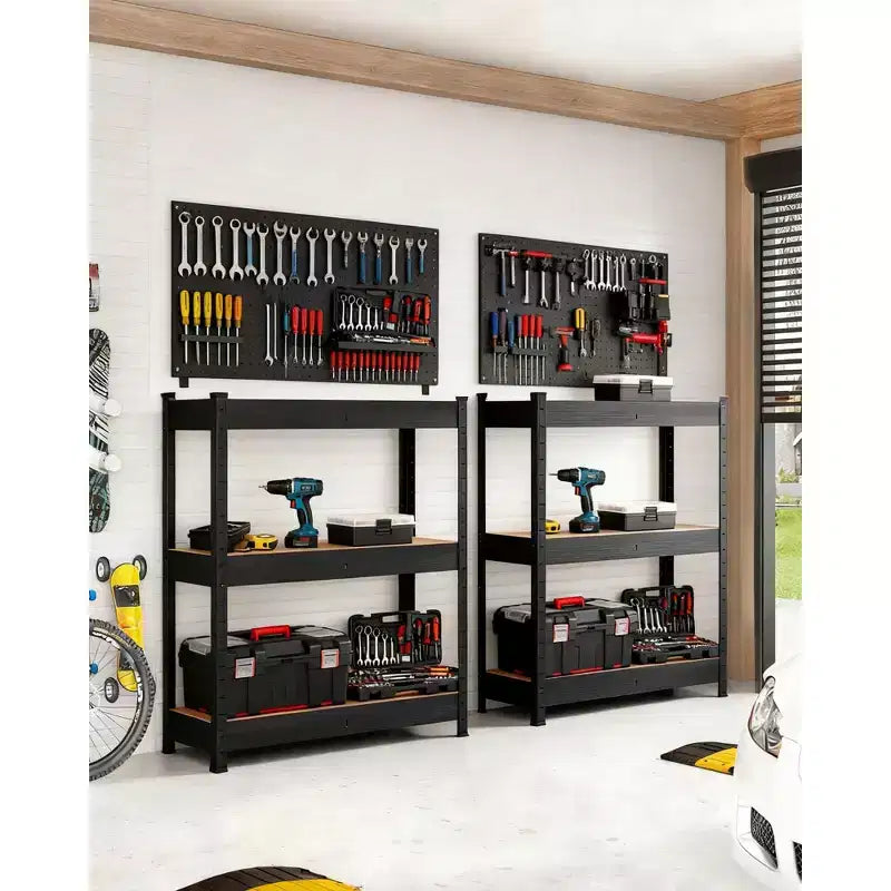 Étagères de rangement pour garage, étagères modulables, capacité de 900 kg, racks de rangement métalliques pour entrepôt, cellier, sous-sol