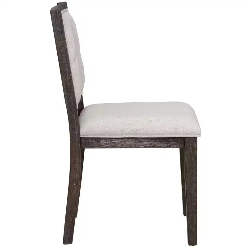 Ensemble de salle à manger rond extensible pour 4 personnes, ensemble de salle à manger rétro fonctionnel en bois 5 pièces avec 4 chaises rembourrées pour la cuisine
