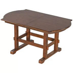Ensemble table à manger extensible en bois avec banc, ensemble de table de cuisine 6 pièces avec rallonge amovible et 4 chaises de salle à manger rembourrées, beige, expresso