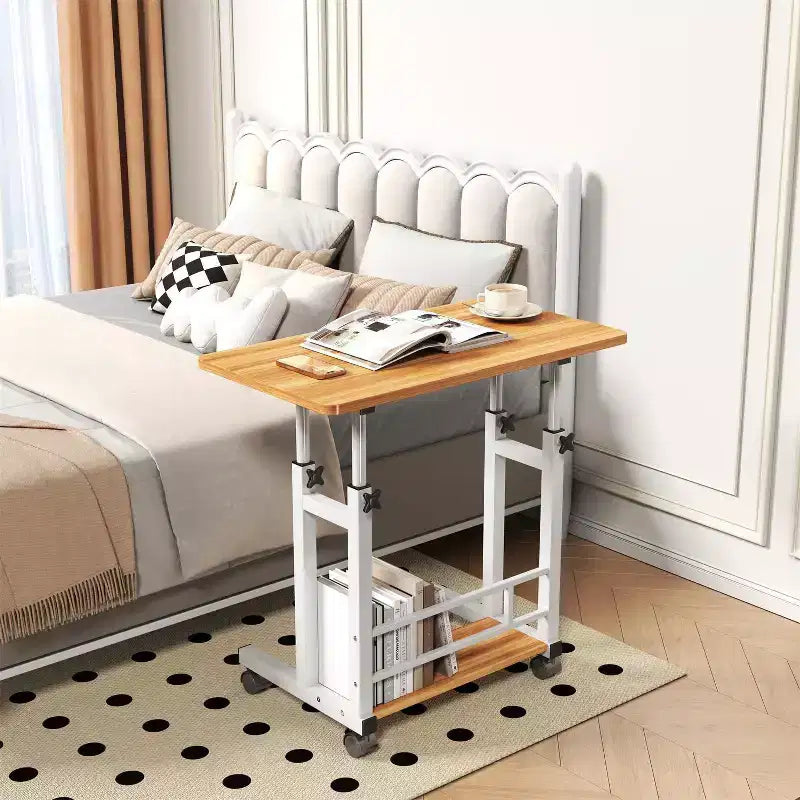Petit bureau debout réglable en hauteur, bureau mobile pour ordinateur portable, table d'ordinateur portable pour le bureau à domicile et le tapis de marche