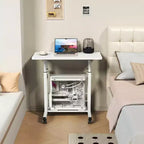 Petit bureau debout réglable en hauteur, bureau mobile pour ordinateur portable, table d'ordinateur portable pour le bureau à domicile et le tapis de marche
