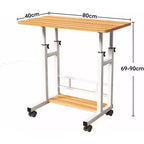 Petit bureau debout réglable en hauteur, bureau mobile pour ordinateur portable, table d'ordinateur portable pour le bureau à domicile et le tapis de marche