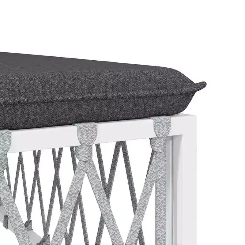 vidaXL Salon de jardin en acacia massif et polyester Naturel