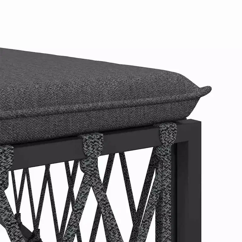 vidaXL Salon de jardin en acacia massif et polyester Naturel