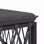 vidaXL Salon de jardin en acacia massif et polyester Naturel