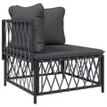 vidaXL Salon de jardin en acacia massif et polyester Naturel