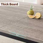 Table à manger industrielle pour 6 à 8 personnes, 200 cm de long, rectangulaire, pour cuisine et salle à manger, idéale pour les dîners ou les réunions - Marron rétro