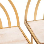 Étagère Murale Style Arc-en-ciel - Organisateur de Rangement Moderne en Bois et Métal pour la Décoration Intérieure - Lot de 2, 20, 16