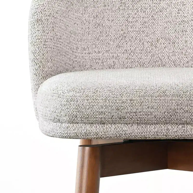 Ensemble de 2 tabourets de comptoir pivotants modernes avec siège rembourré, chaises d'îlot de cuisine ou de bar à domicile rotatives à 360° avec pieds en bois massif-Panipeachy