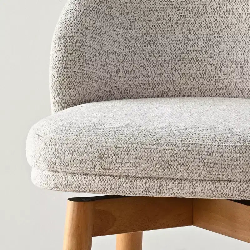 Ensemble de 2 tabourets de comptoir pivotants modernes avec siège rembourré, chaises d'îlot de cuisine ou de bar à domicile rotatives à 360° avec pieds en bois massif-Panipeachy