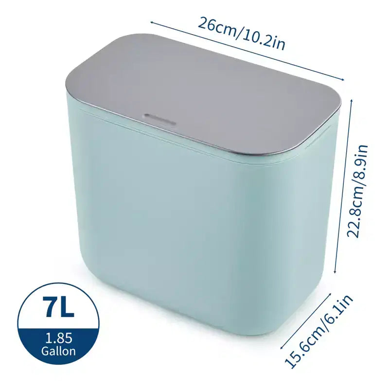 Poubelle suspendue avec couvercle, poubelle de compostage de cuisine sous évier, à monter sur porte d'armoire ou à fixation adhésive, récipient à déchets alimentaires en PP avec couvercle en acier inoxydable