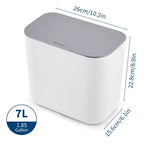 Poubelle suspendue avec couvercle, poubelle de compostage de cuisine sous évier, à monter sur porte d'armoire ou à fixation adhésive, récipient à déchets alimentaires en PP avec couvercle en acier inoxydable