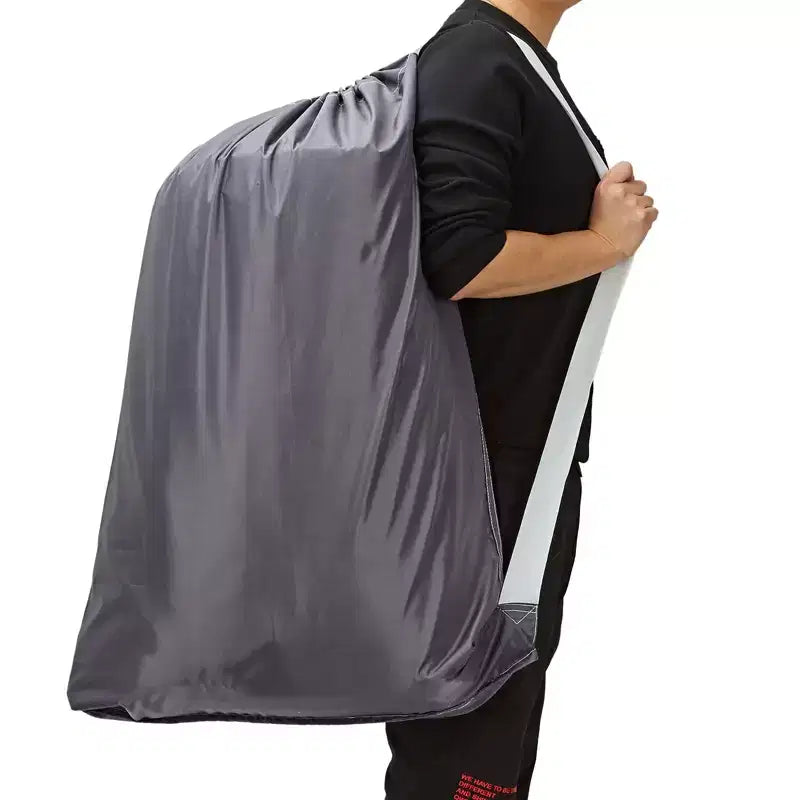 Narwey Lot de 2 sacs à linge XL en nylon avec sangle, grand organisateur de vêtements sales
