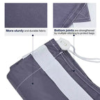 Narwey Lot de 2 sacs à linge XL en nylon avec sangle, grand organisateur de vêtements sales