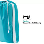 Narwey Lot de 2 sacs à linge XL en nylon avec sangle, grand organisateur de vêtements sales
